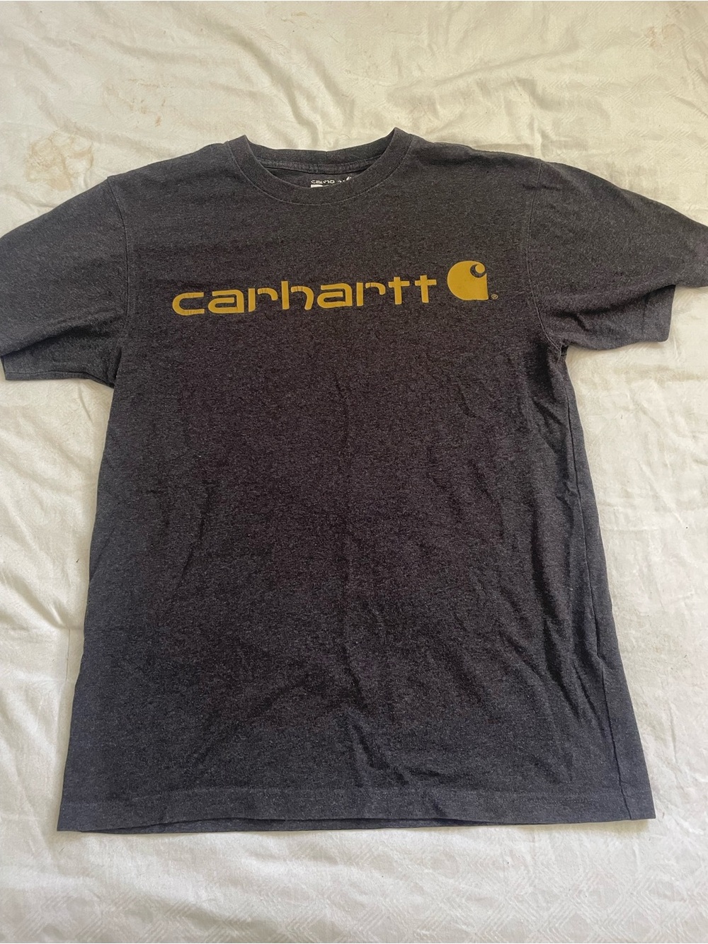 Carhartt Black Tee with Gold Logo